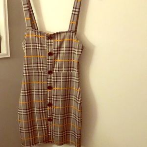 Plaid mini dress